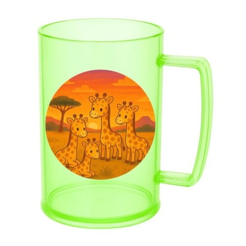 Caneca de Chopp Infantil Personalizada Girafinhas