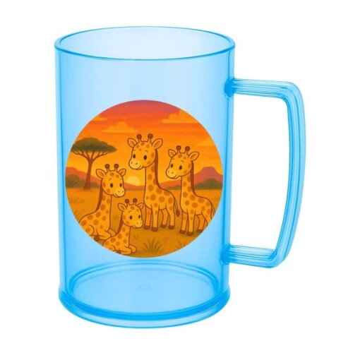 Caneca de Chopp Infantil Personalizada Girafinhas