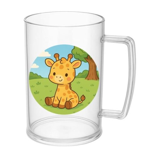 Caneca de Chopp Infantil Personalizada Girafinha Baby