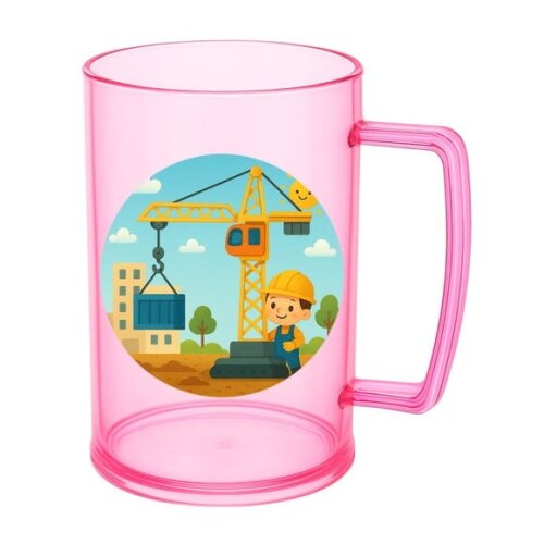 Caneca de Chopp Infantil Personalizada Grua