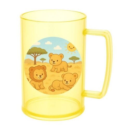 Caneca de Chopp Infantil Personalizada Leãozinhos