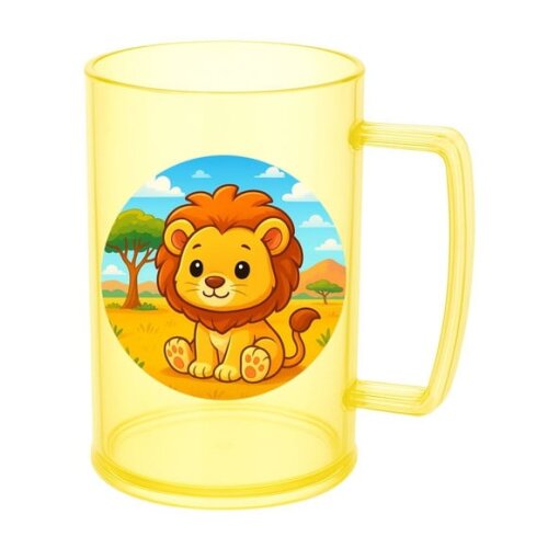 Caneca de Chopp Infantil Personalizada Leão Baby