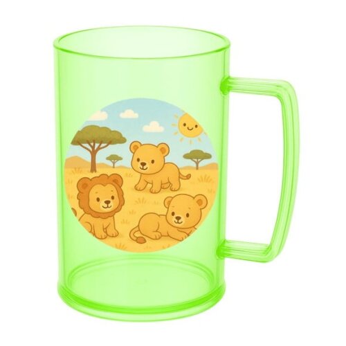Caneca de Chopp Infantil Personalizada Leãozinhos