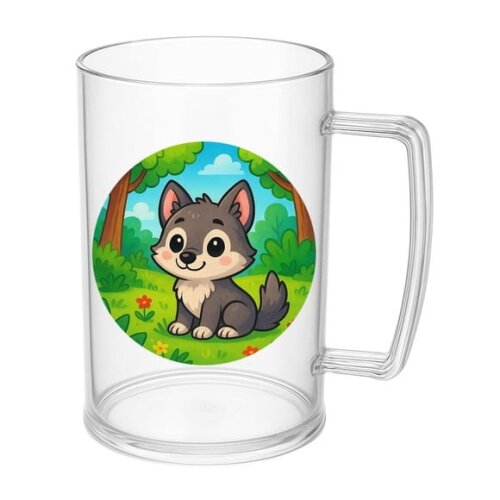 Caneca de Chopp Infantil Personalizada Lobinho
