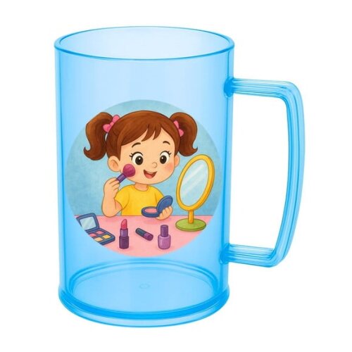 Caneca de Chopp Infantil Personalizada Maquiagem