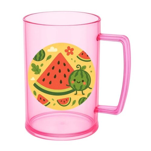 Caneca de Chopp Infantil Personalizada Melancia
