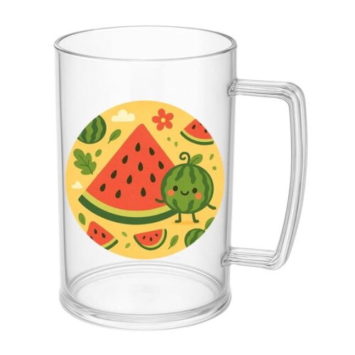 Caneca de Chopp Infantil Personalizada Melancia