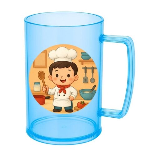 Caneca de Chopp Infantil Personalizada Mini Chefe Menino