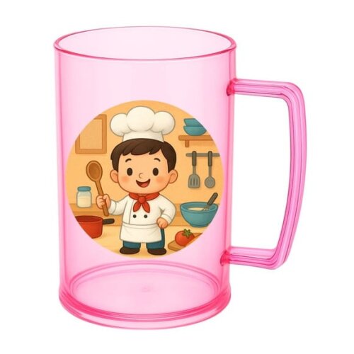 Caneca de Chopp Infantil Personalizada Mini Chefe Menino
