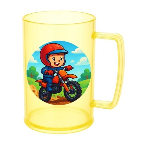 Caneca de Chopp Infantil Personalizada Motocross