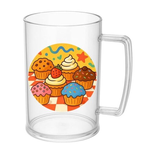 Caneca de Chopp Infantil Personalizada Muffins