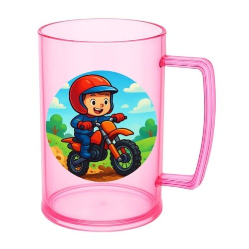 Caneca de Chopp Infantil Personalizada Motocross
