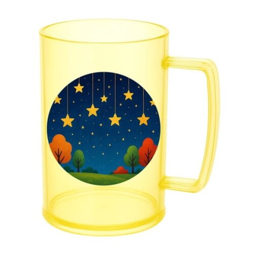 Caneca de Chopp Infantil Personalizada Noite das Estrelas