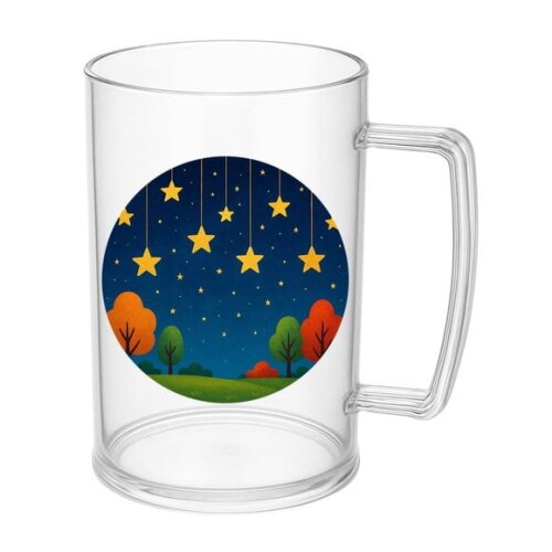 Caneca de Chopp Infantil Personalizada Noite das Estrelas