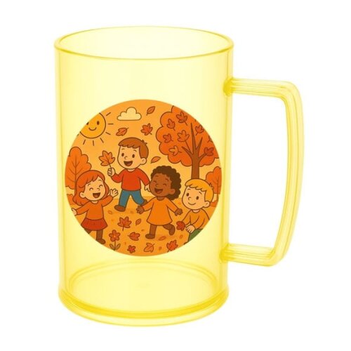 Caneca de Chopp Infantil Personalizada Outono Divertido