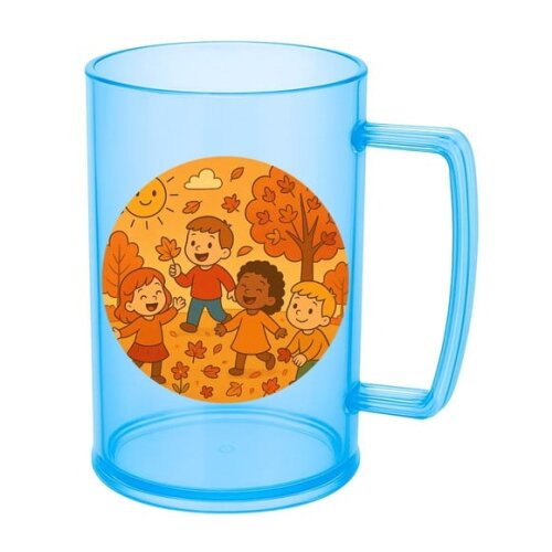 Caneca de Chopp Infantil Personalizada Outono Divertido