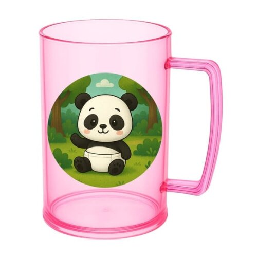 Caneca de Chopp Infantil Personalizada Panda Baby
