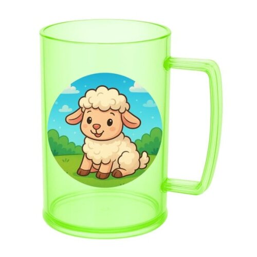 Caneca de Chopp Infantil Personalizada Ovelhinha