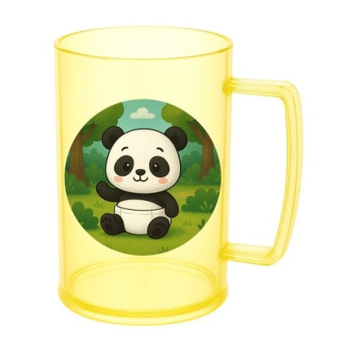 Caneca de Chopp Infantil Personalizada Panda Baby