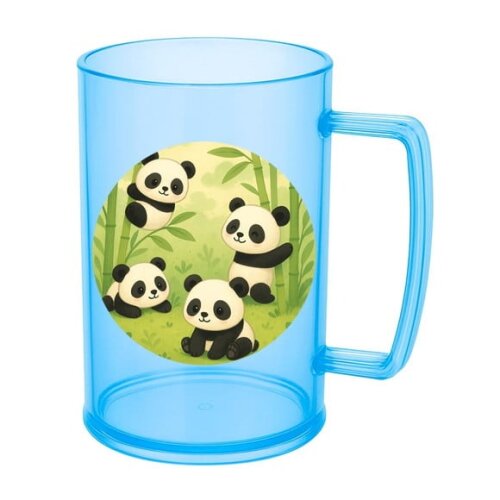 Caneca de Chopp Infantil Personalizada Pandinhas