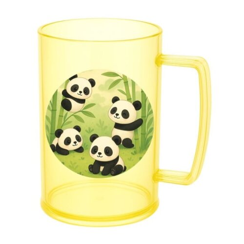 Caneca de Chopp Infantil Personalizada Pandinhas