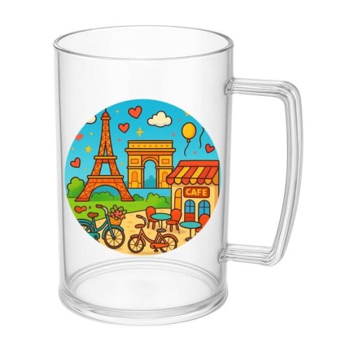 Caneca de Chopp Infantil Personalizada Paris