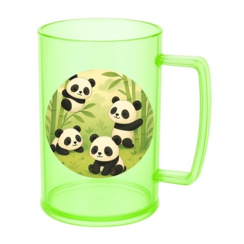 Caneca de Chopp Infantil Personalizada Pandinhas