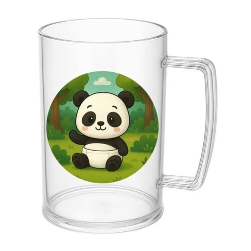 Caneca de Chopp Infantil Personalizada Panda Baby