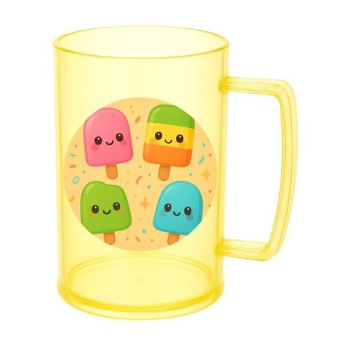 Caneca de Chopp Infantil Personalizada Picolés