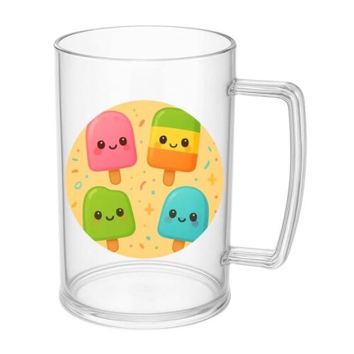 Caneca de Chopp Infantil Personalizada Picolés