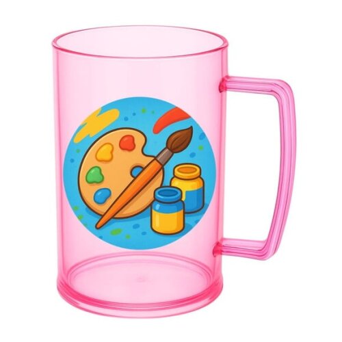 Caneca de Chopp Infantil Personalizada Pintura e Tintas