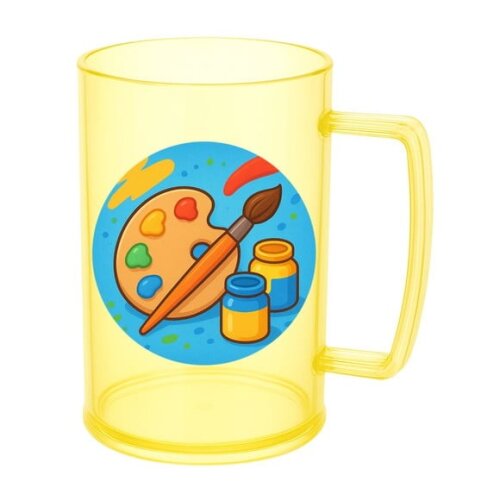 Caneca de Chopp Infantil Personalizada Pintura e Tintas