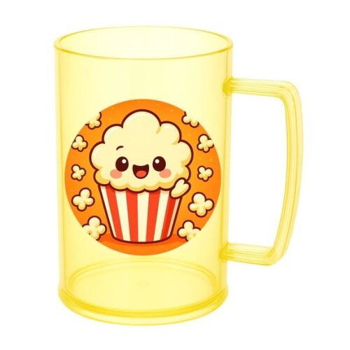 Caneca de Chopp Infantil Personalizada Pipoca