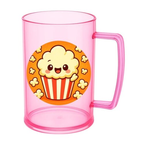 Caneca de Chopp Infantil Personalizada Pipoca