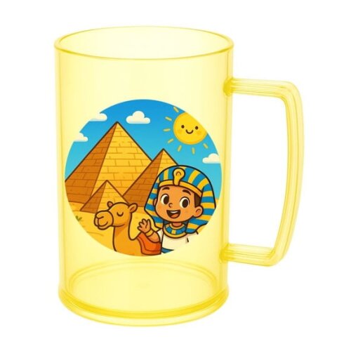 Caneca de Chopp Infantil Personalizada Pirâmides do Egito