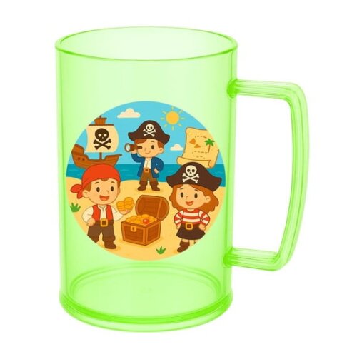 Caneca de Chopp Infantil Personalizada Piratas