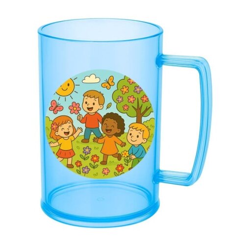 Caneca de Chopp Infantil Personalizada Primavera Divertida