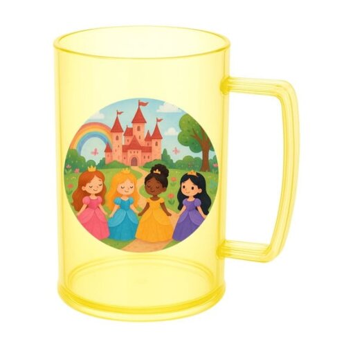 Caneca de Chopp Infantil Personalizada Princesas Encantadas