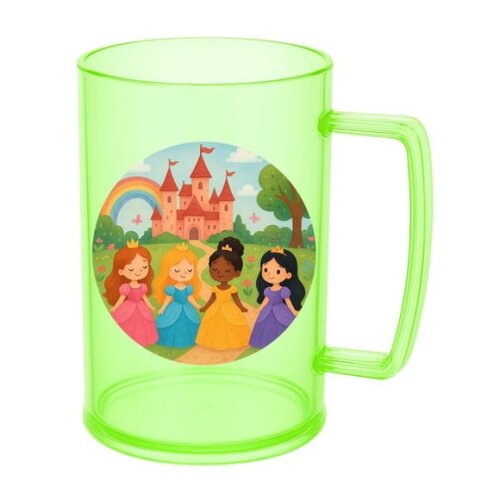 Caneca de Chopp Infantil Personalizada Princesas Encantadas