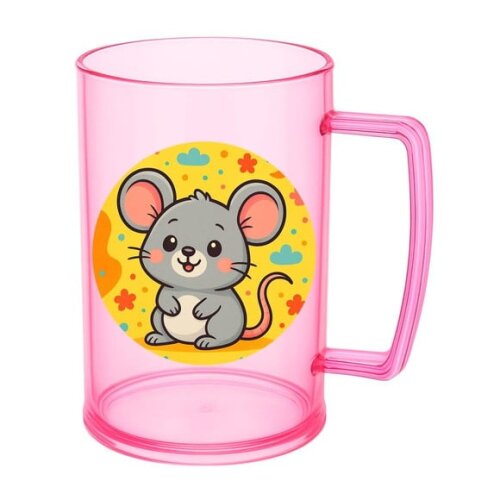 Caneca de Chopp Infantil Personalizada Ratinho Fofo