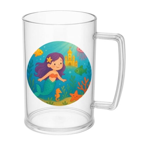 Caneca de Chopp Infantil Personalizada Reino Subaquático