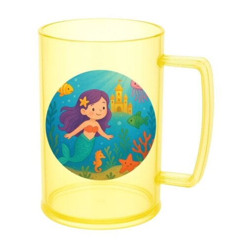 Caneca de Chopp Infantil Personalizada Reino Subaquático