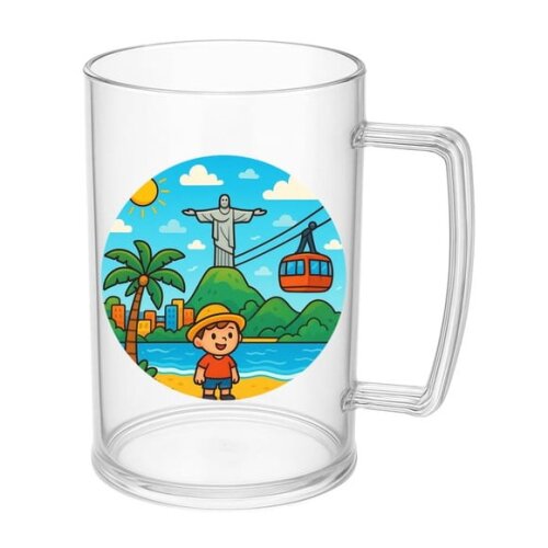 Caneca de Chopp Infantil Personalizada Rio de Janeiro