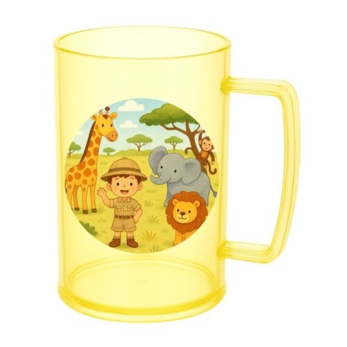 Caneca de Chopp Infantil Personalizada Safari