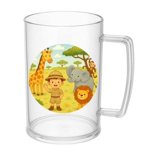 Caneca de Chopp Infantil Personalizada Safari