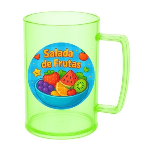 Caneca de Chopp Infantil Personalizada Salada de Frutas