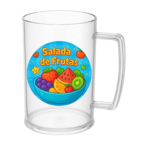 Caneca de Chopp Infantil Personalizada Salada de Frutas