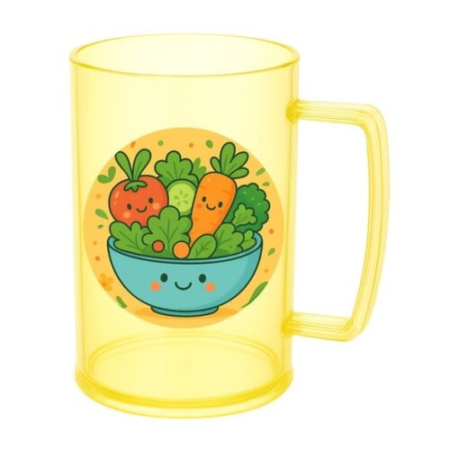 Caneca de Chopp Infantil Personalizada Salada Divertida