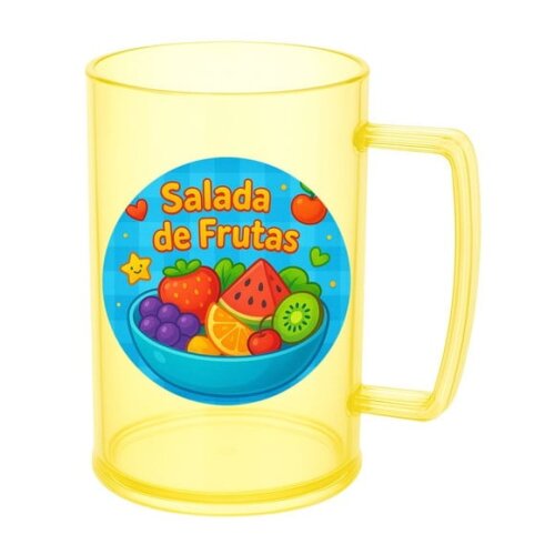 Caneca de Chopp Infantil Personalizada Salada de Frutas