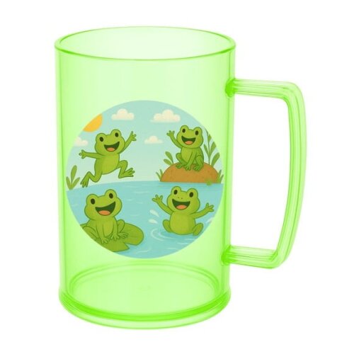 Caneca de Chopp Infantil Personalizada Sapos Divertidos